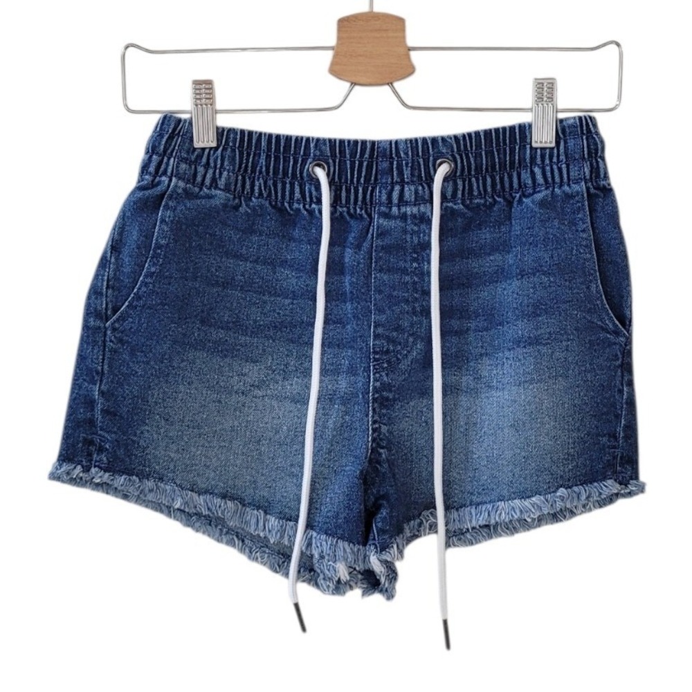 KENDALL + KYLIE XS The Jogger Pull On Drawstring Cut Off Short Women